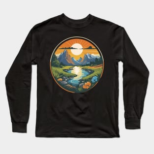 Landscape Mountains Nature Long Sleeve T-Shirt